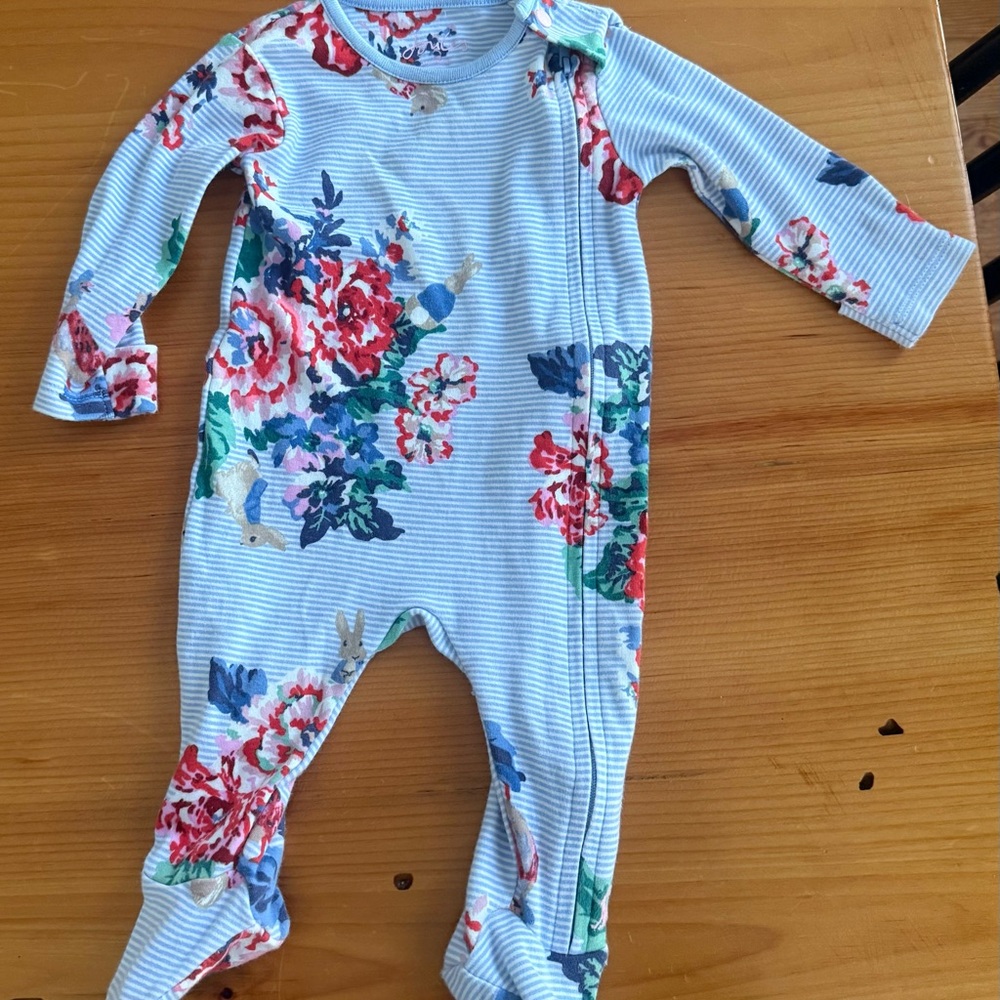 Joules Blue Floral Kids One Piece
